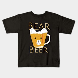 Bear beer Kids T-Shirt